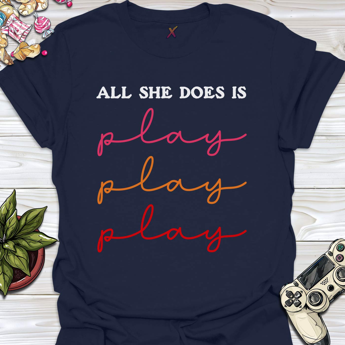 All She Does T-Shirt