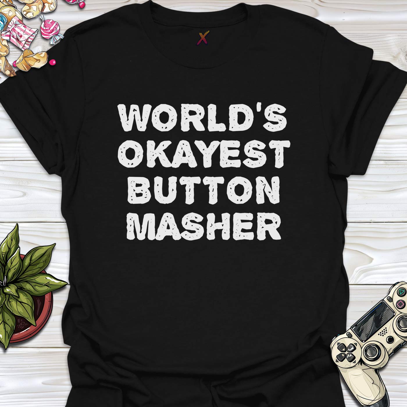World's Okayest Button Masher T-Shirt