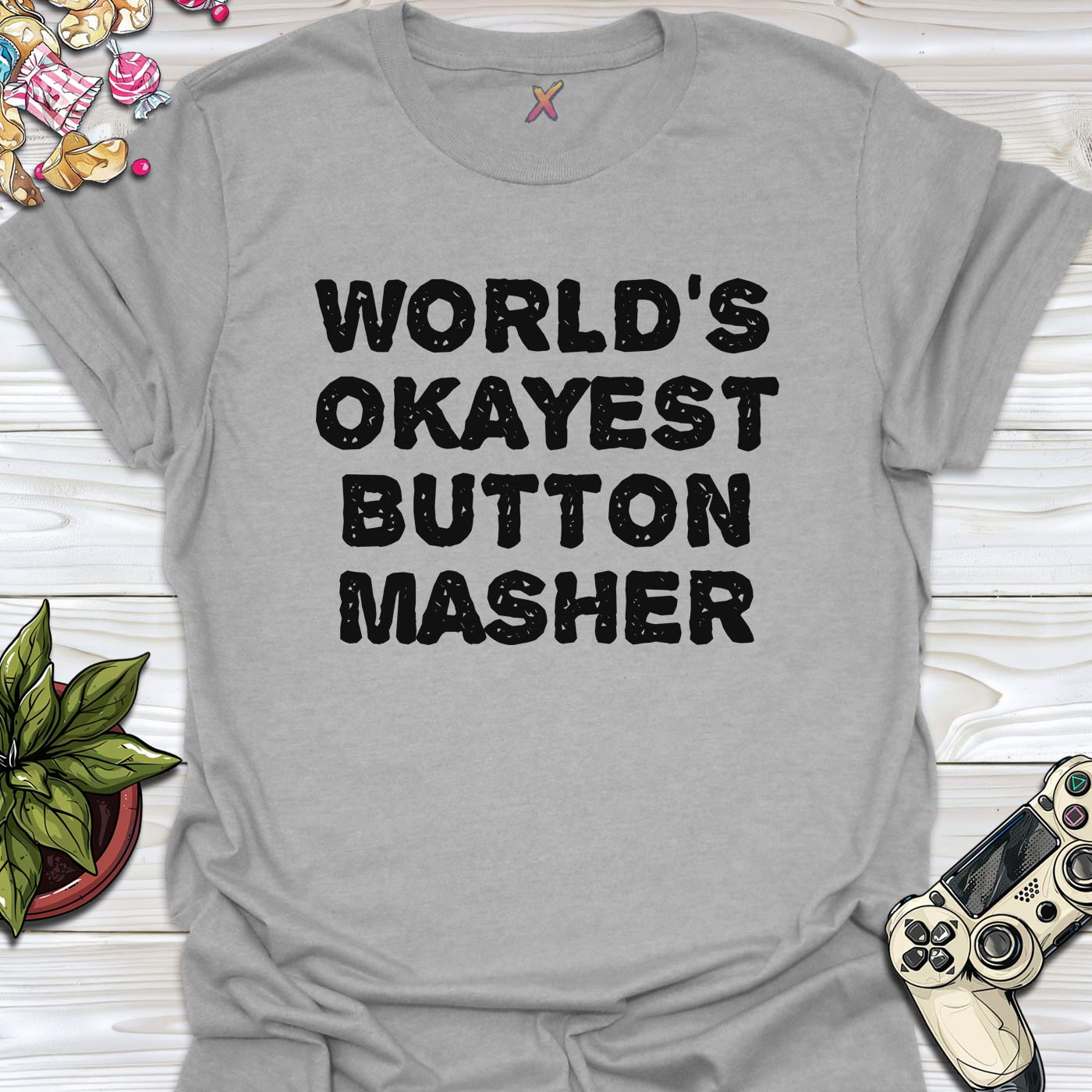 World's Okayest Button Masher T-Shirt
