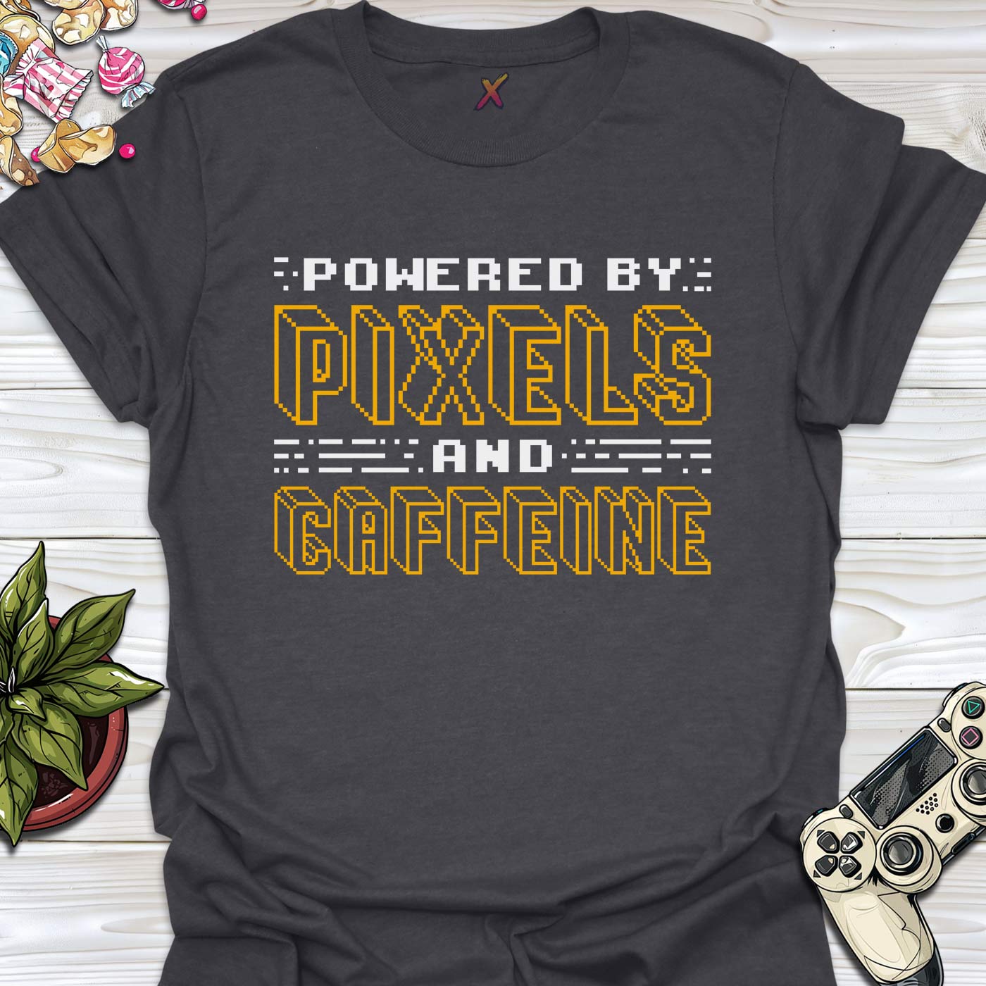 Pixels and Caffeine T-Shirt