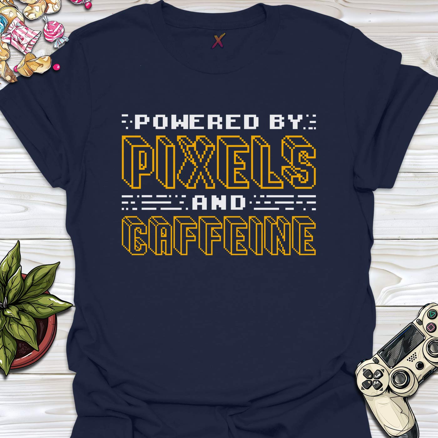 Pixels and Caffeine T-Shirt