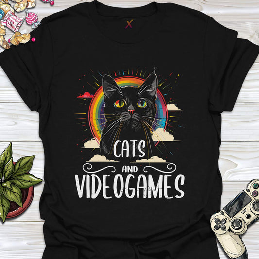 Cats And Videogames T-Shirt