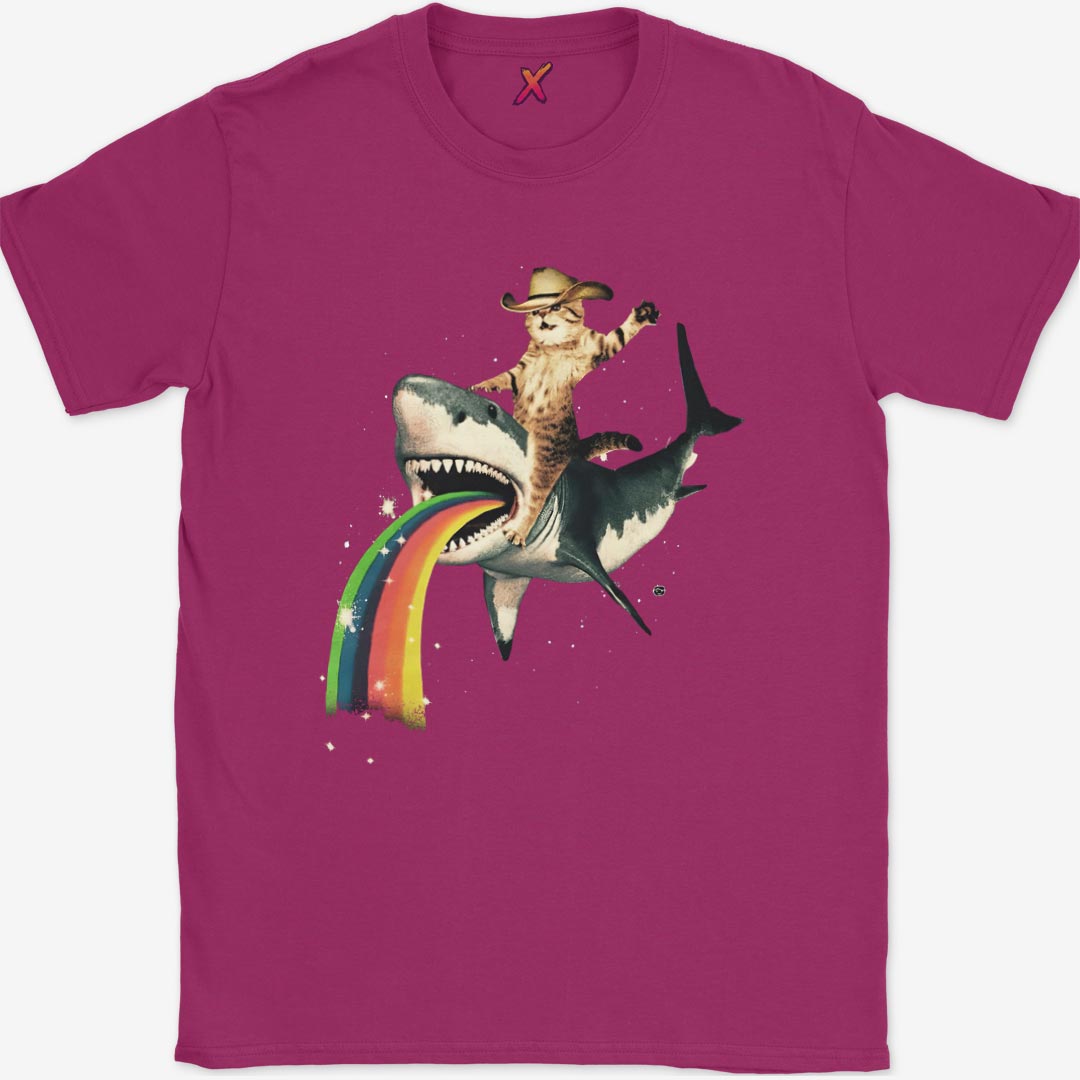Cat Shark Rodeo Meme T-Shirt