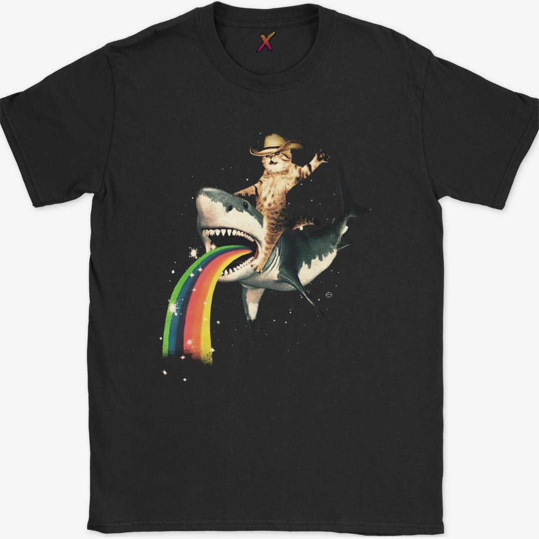 Cat Shark Rodeo Meme T-Shirt