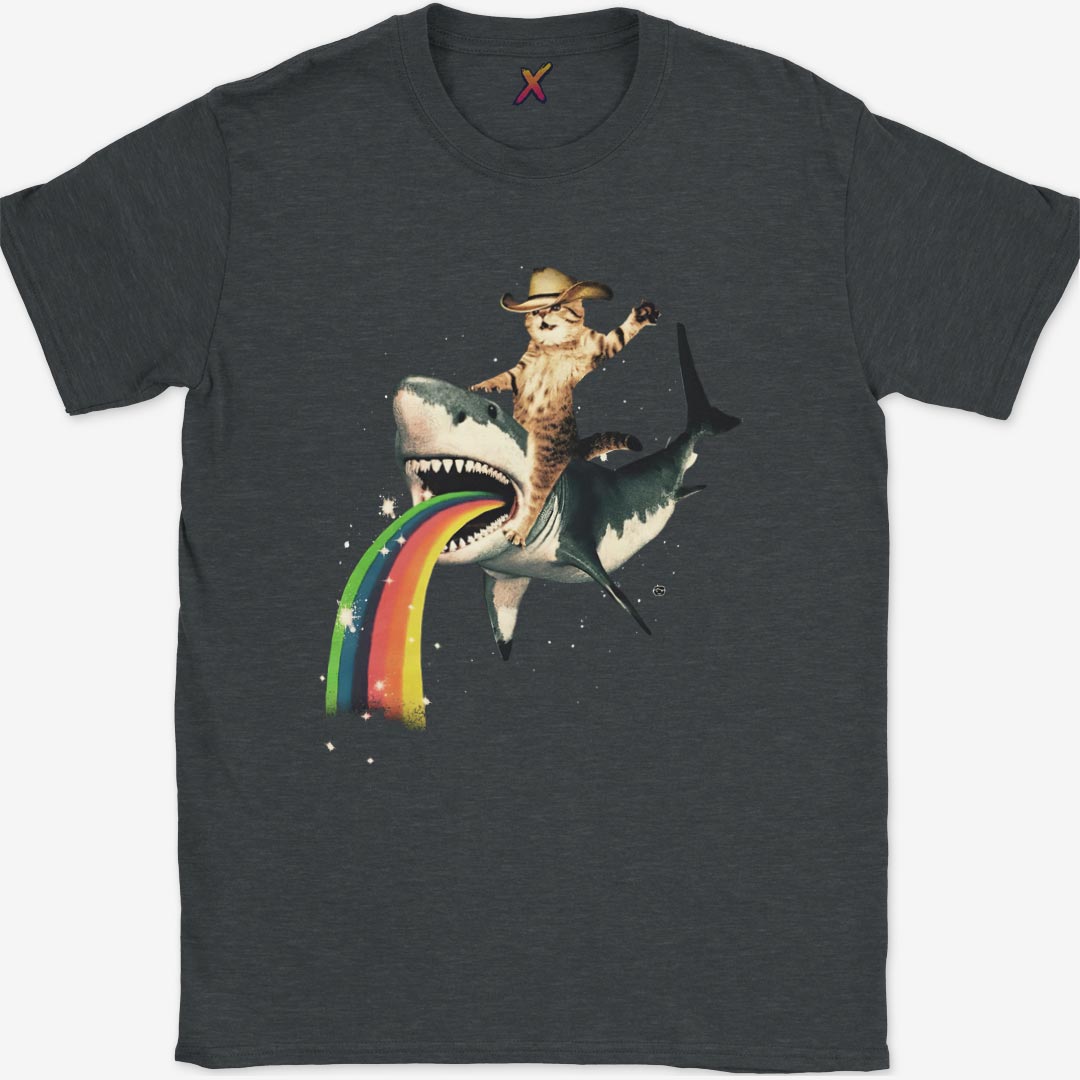 Cat Shark Rodeo Meme T-Shirt
