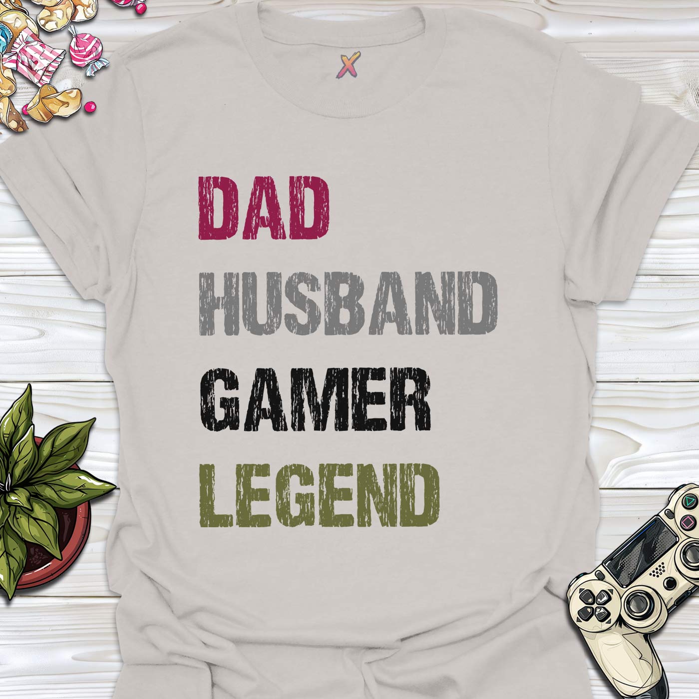 Dad Husband Gamer Legend T-Shirt