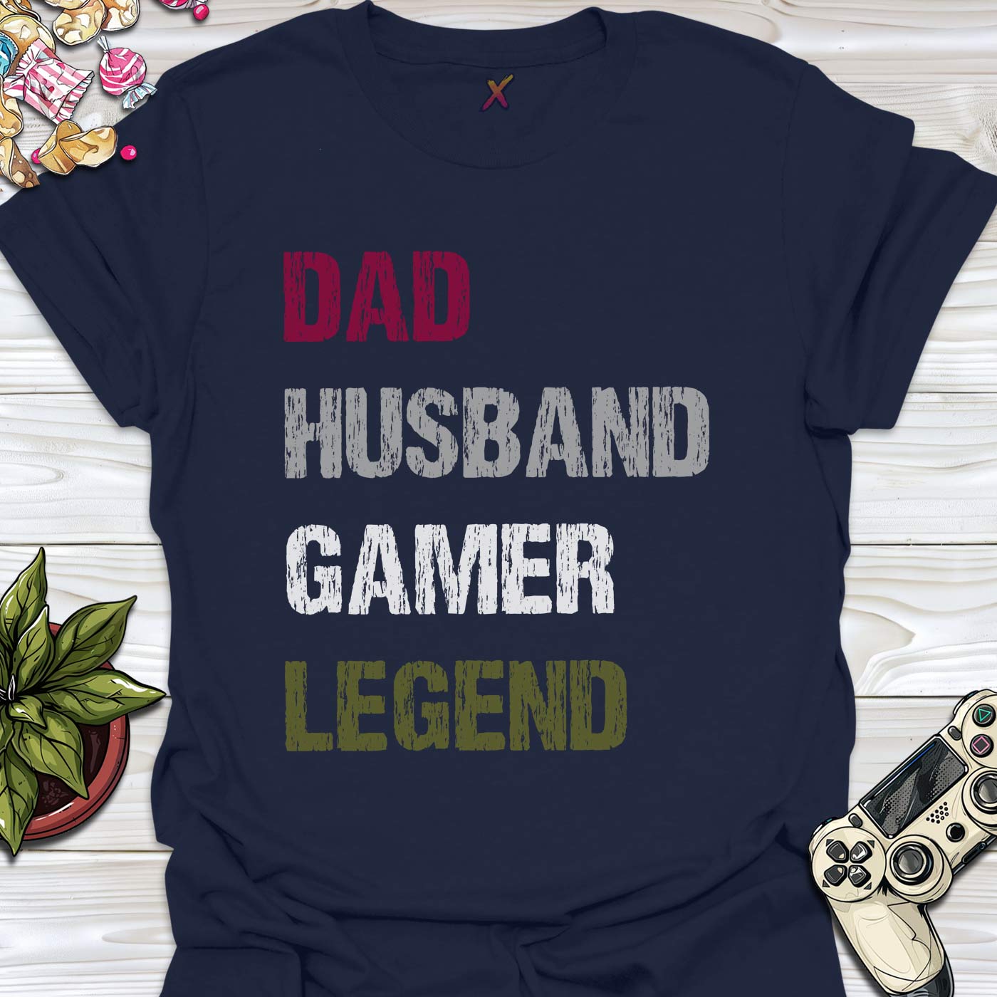 Dad Husband Gamer Legend T-Shirt