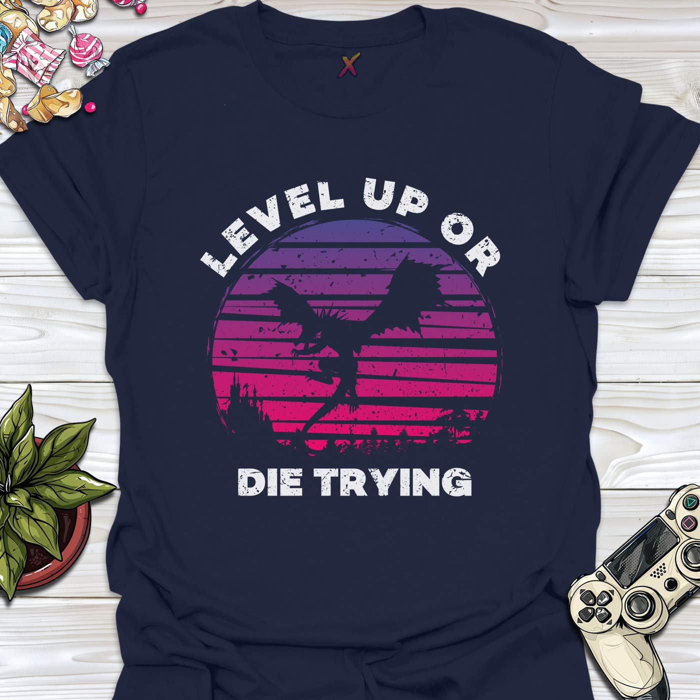 Level Up Or Die Trying T-Shirt