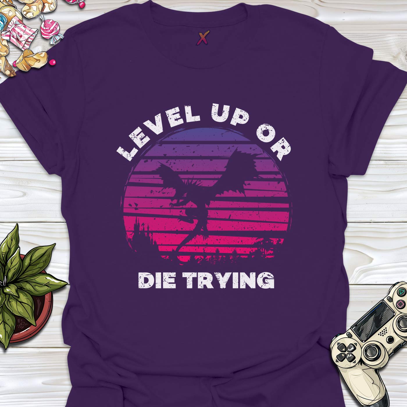 Level Up Or Die Trying T-Shirt