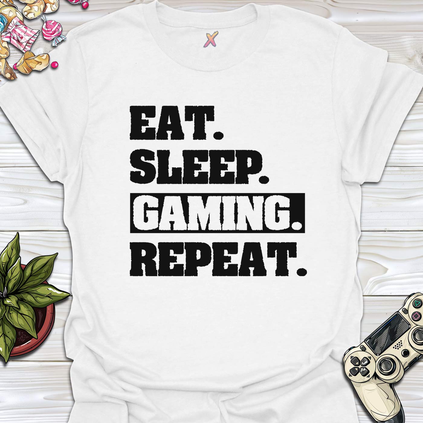 Eat. Sleep. Gaming. Repeat. T-Shirt
