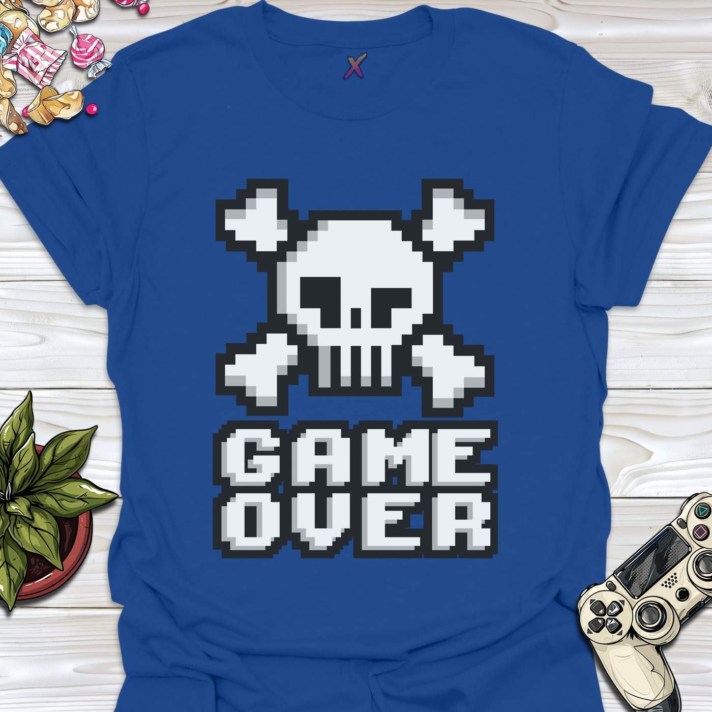 Game Over Skull T-Shirt