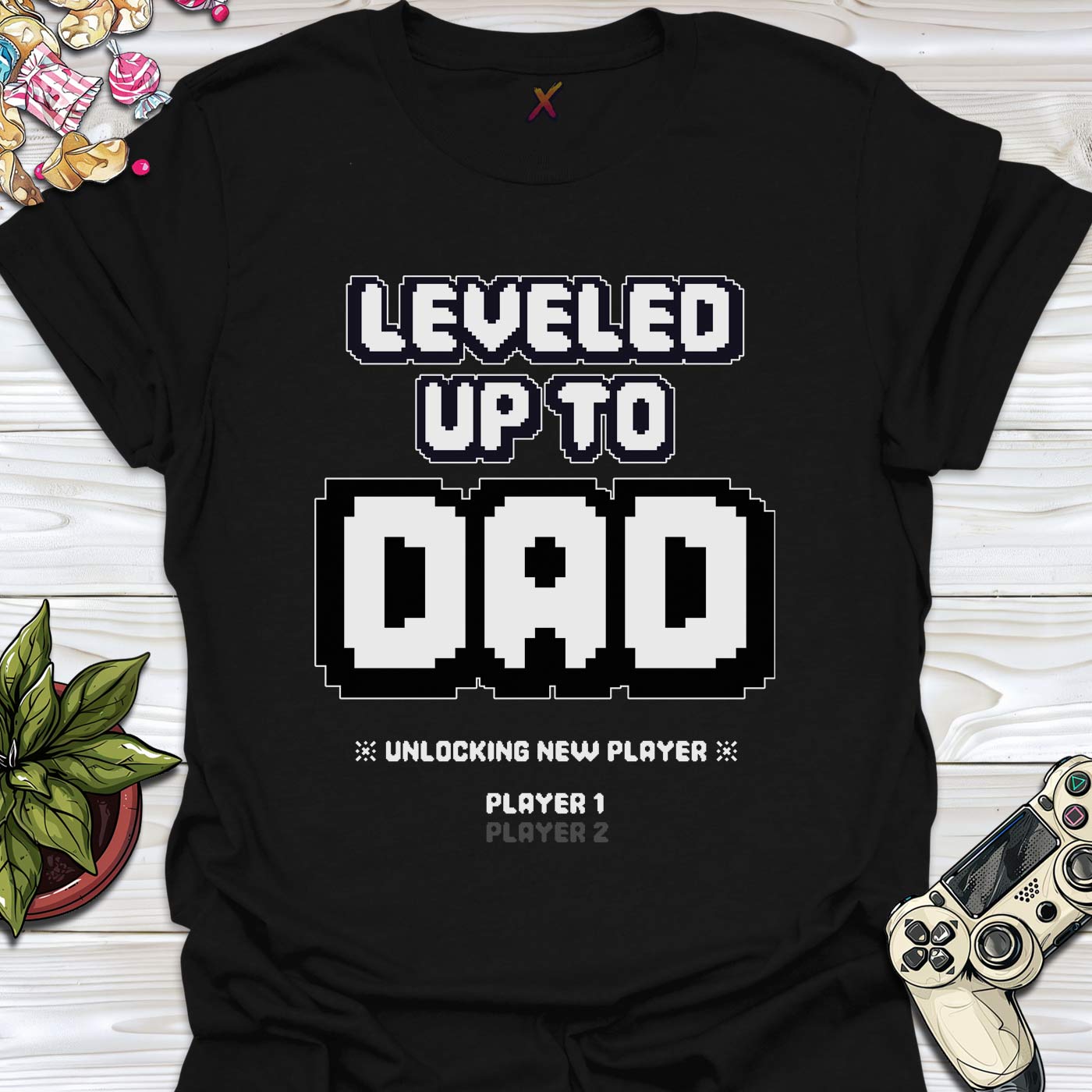 Leveled Up To Dad T-Shirt