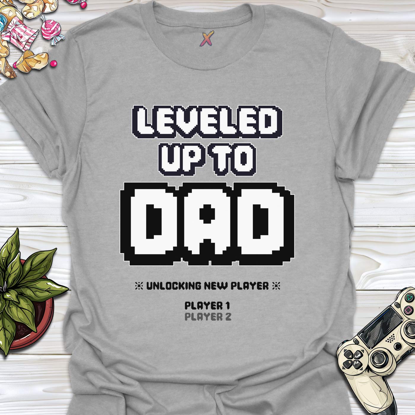 Leveled Up To Dad T-Shirt