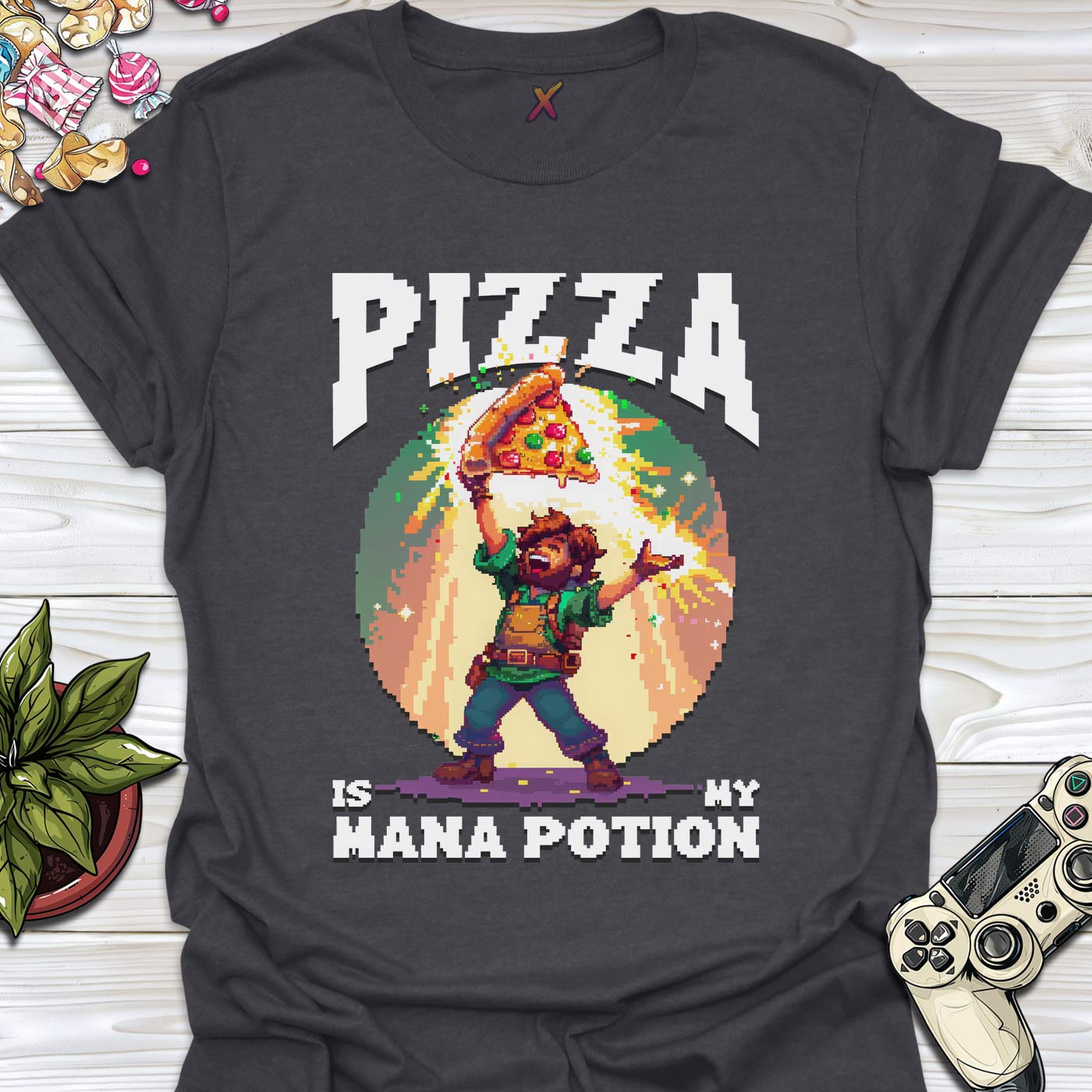 Pizza Is My Mana Potion T-Shirt