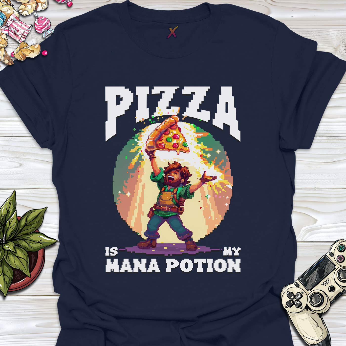 Pizza Is My Mana Potion T-Shirt