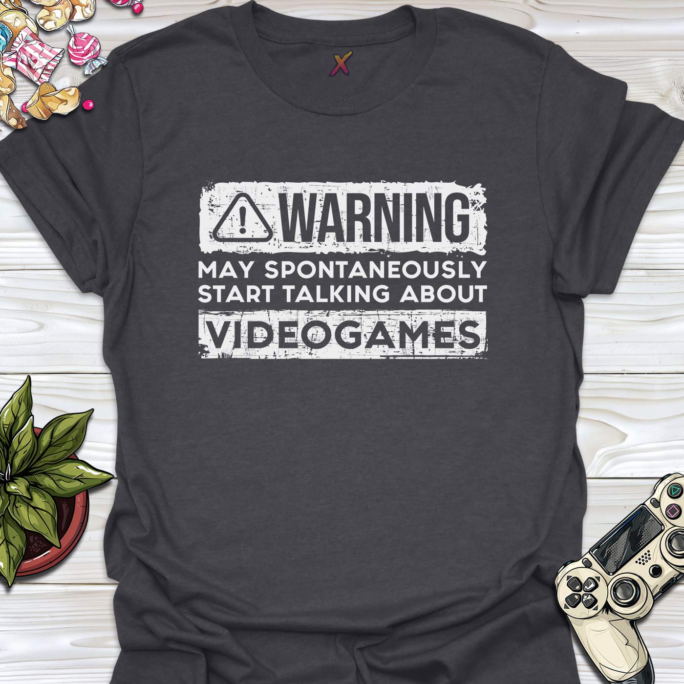 Warning May Talk About Videogames T-Shirt
