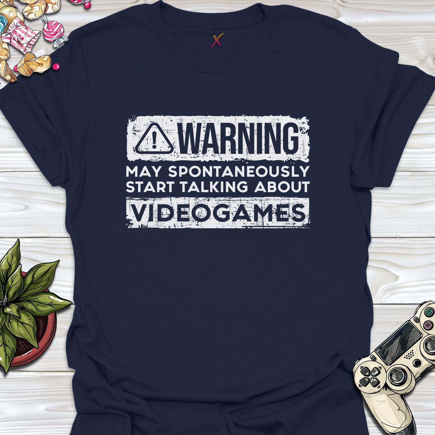 Warning May Talk About Videogames T-Shirt