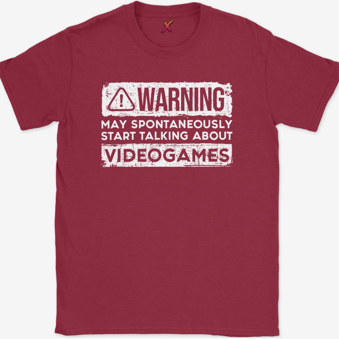 Warning May Talk About Videogames T-Shirt