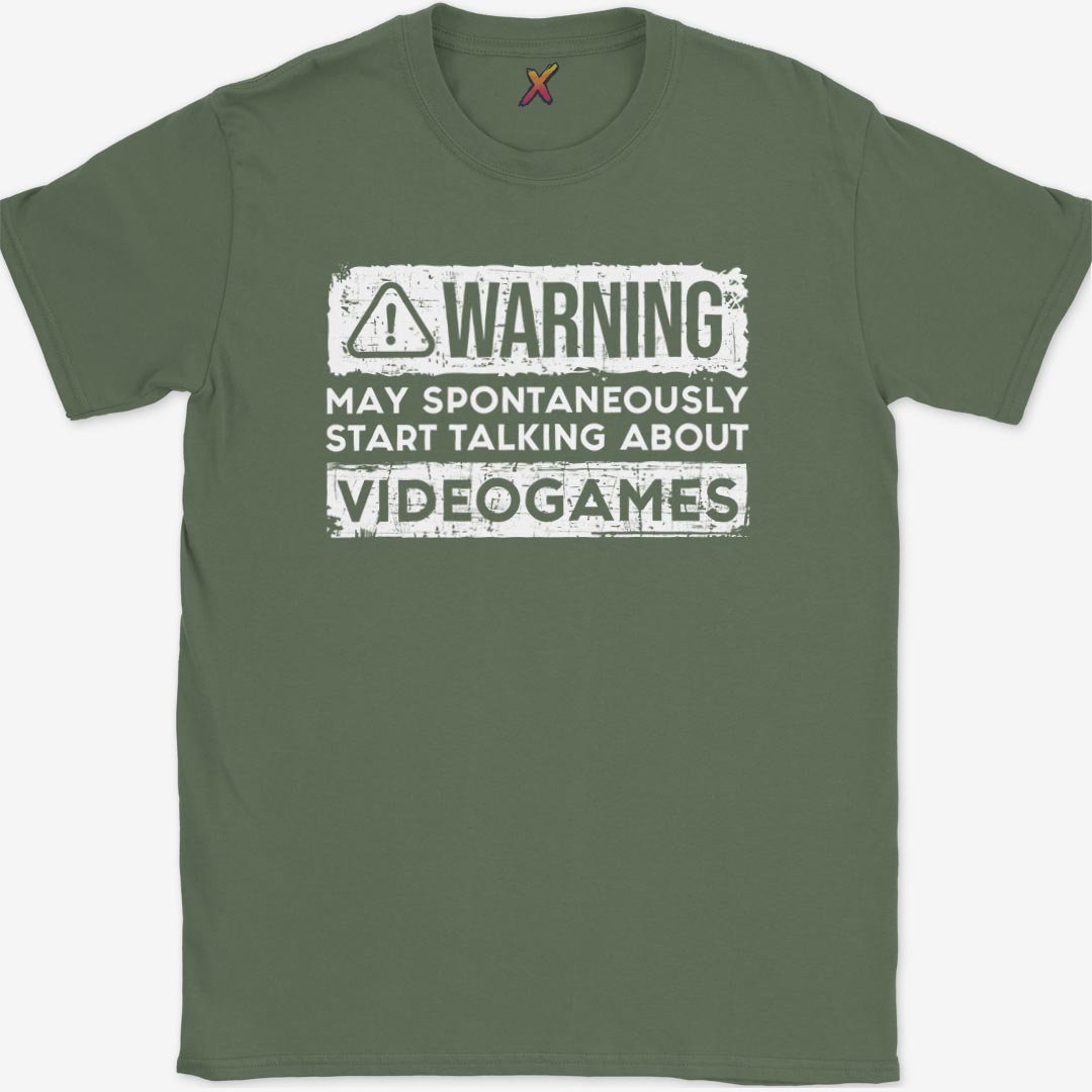 Warning May Talk About Videogames T-Shirt