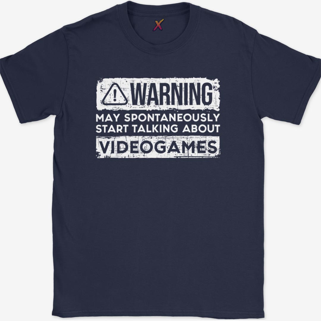 Warning May Talk About Videogames T-Shirt
