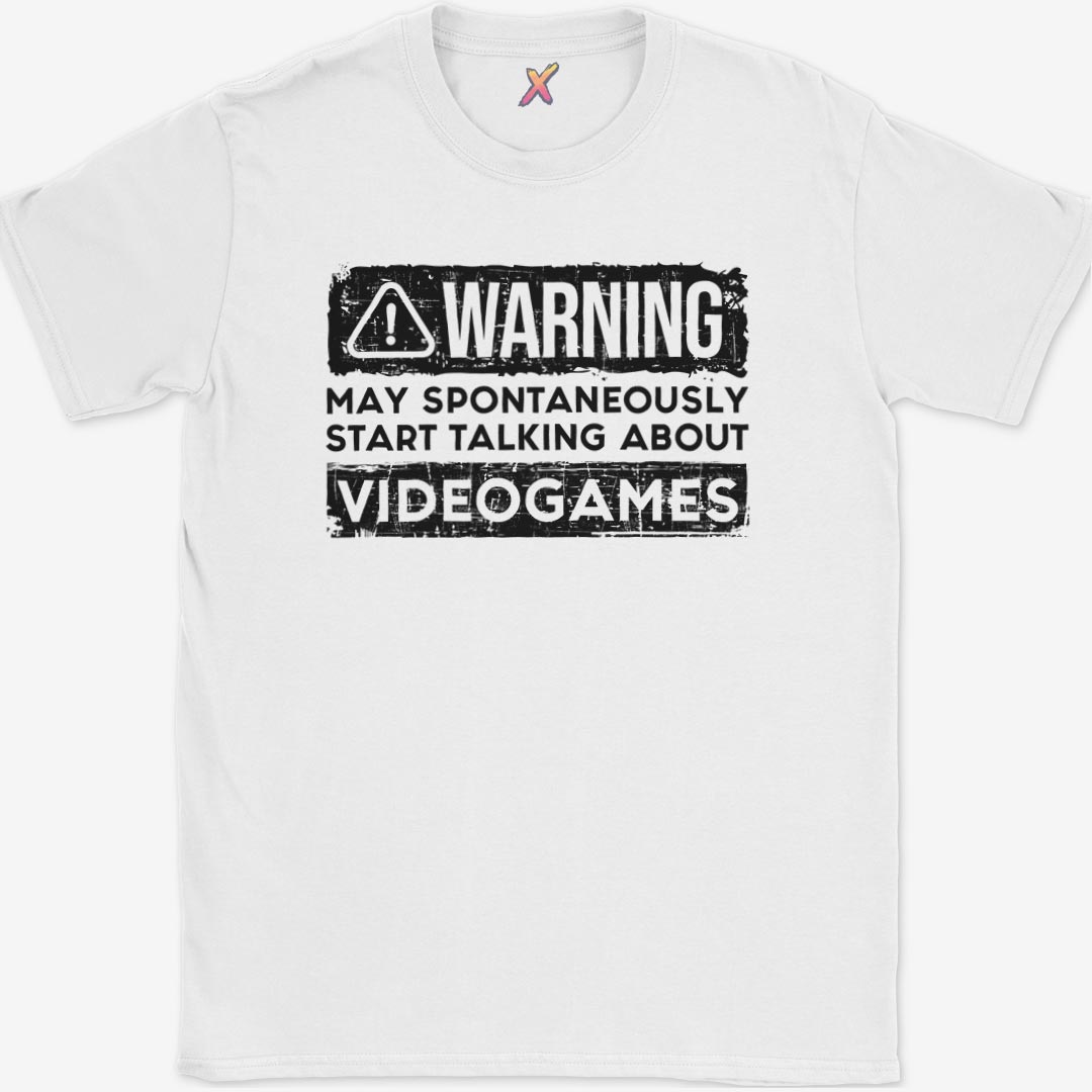 Warning May Talk About Videogames T-Shirt