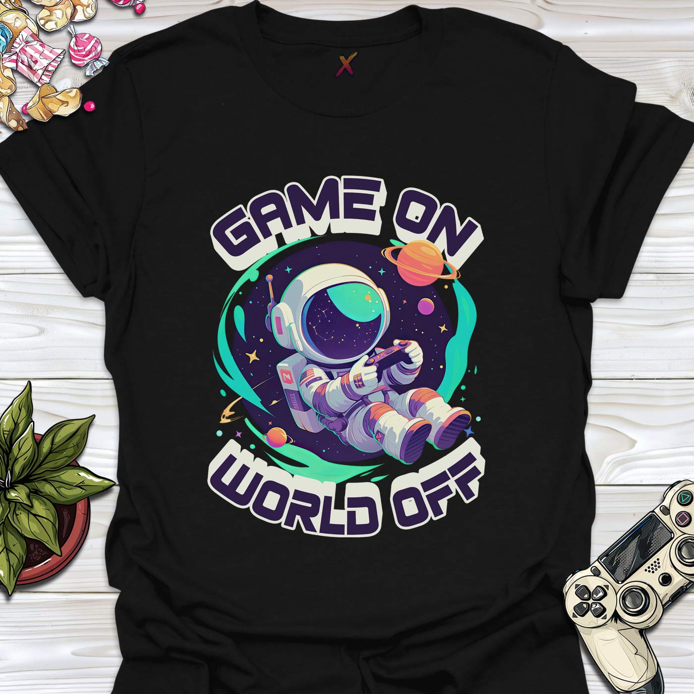 Game On World Off T-Shirt