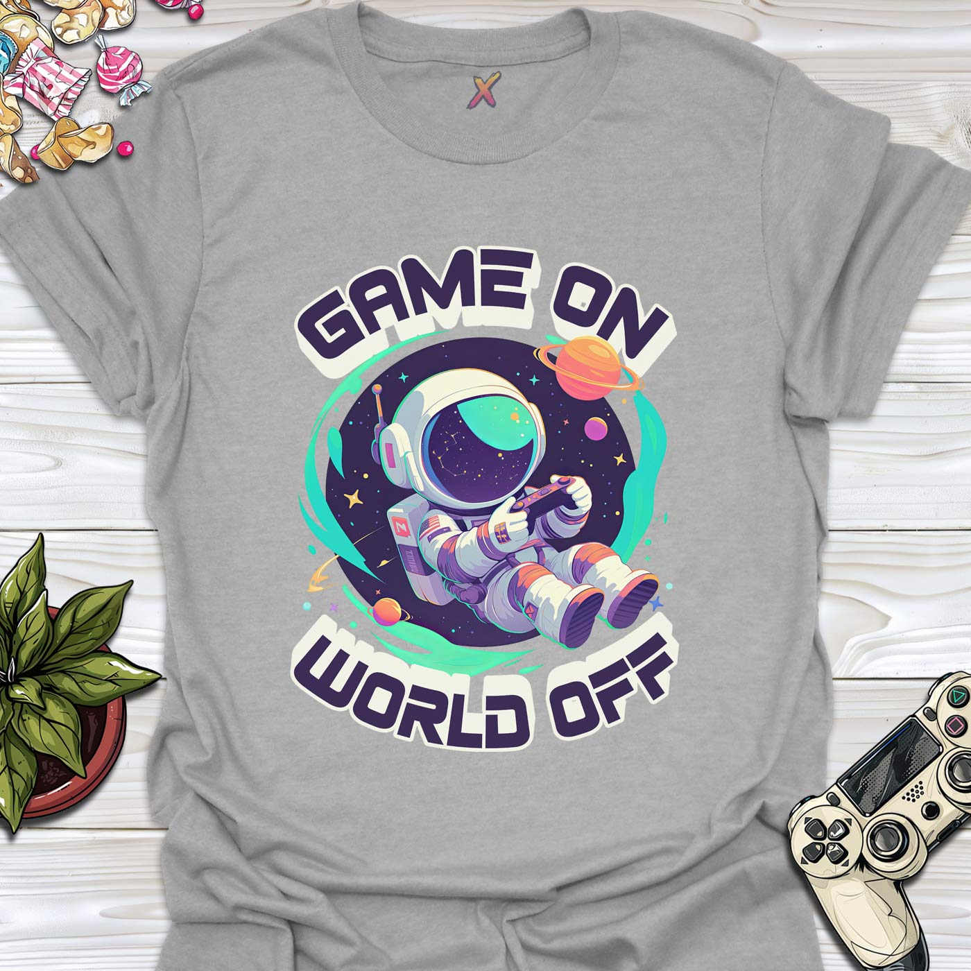 Game On World Off T-Shirt