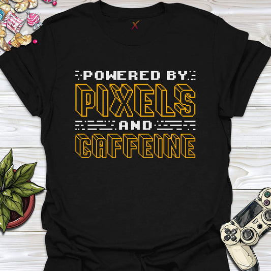 Pixels and Caffeine T-Shirt