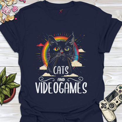 Cats And Videogames T-Shirt