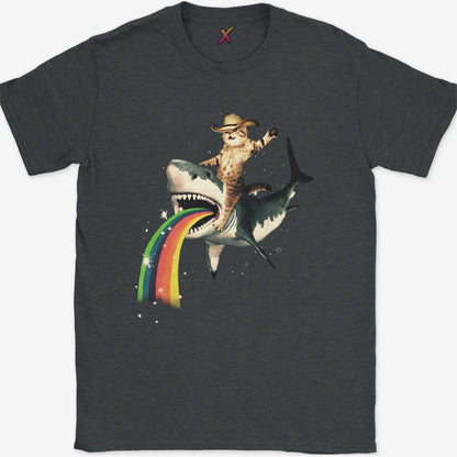Cat Shark Rodeo Meme T-Shirt