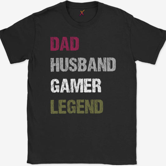 Dad Husband Gamer Legend T-Shirt
